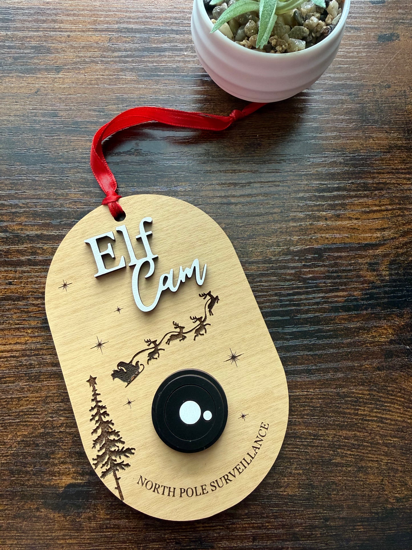 Santa / Elf Cam Christmas Ornament