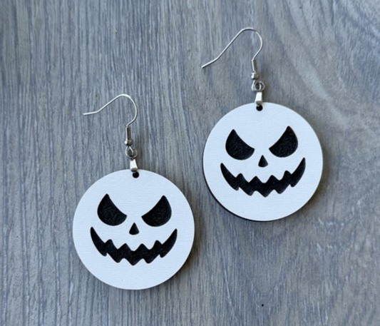Spooky Jack Face Earrings