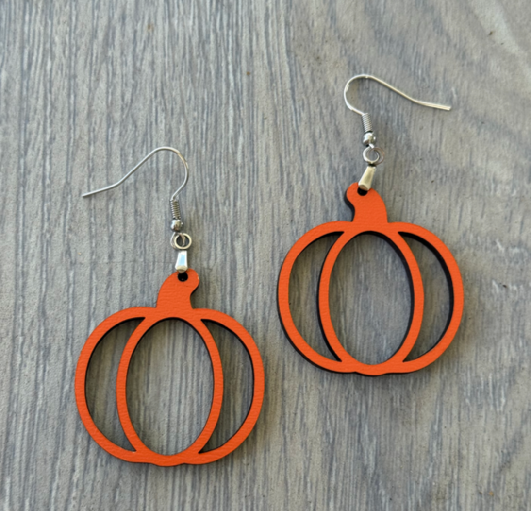 Round Pumpkin Earrings
